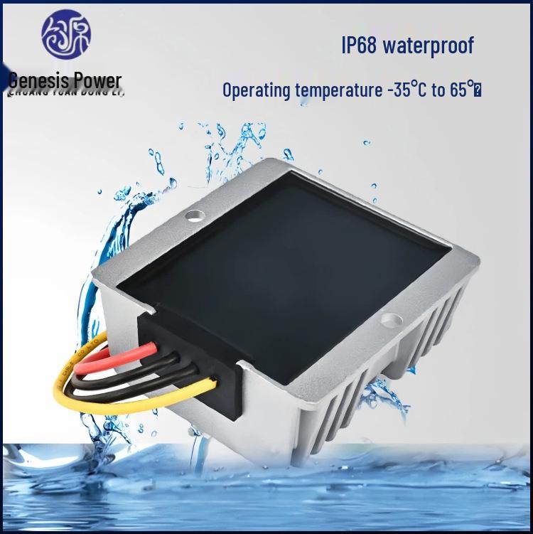 Регулируемый DC-DC Понижающе-повышающий преобразователь напряжения 9-36В в 12В, 1-30А