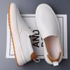 Fashion High Quality Casual Leather Shoes Men2025New Outdoor Walking Sneakers Fashion Business Shoes Classic Antiskid Flat Driving Shoes