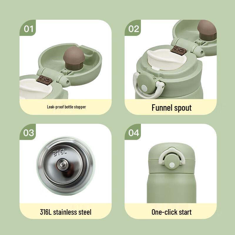 Thermos Детская термобутылка из нержавеющей стали 316L с прямой подачей