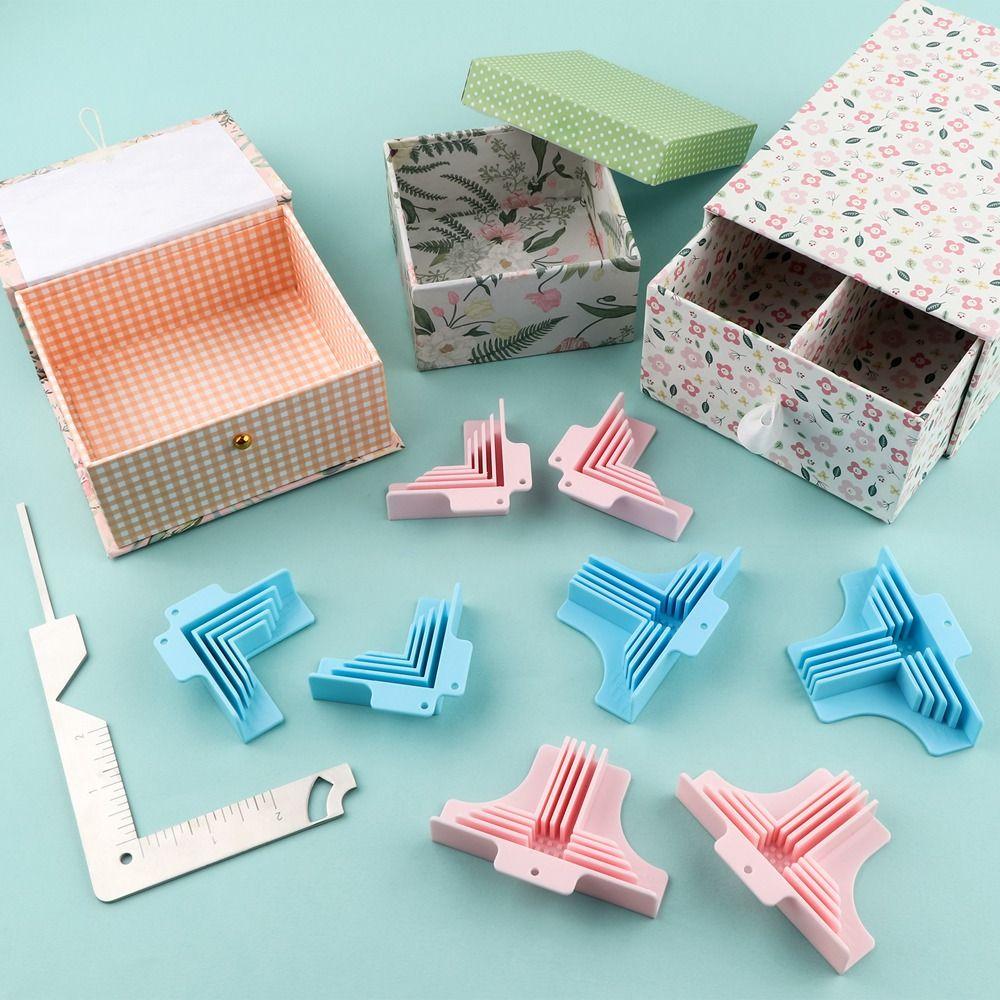 4/6Pcs Paper Scrapbooking Tool Divider Assembly Clamps Box Making Tool Book Cover Making