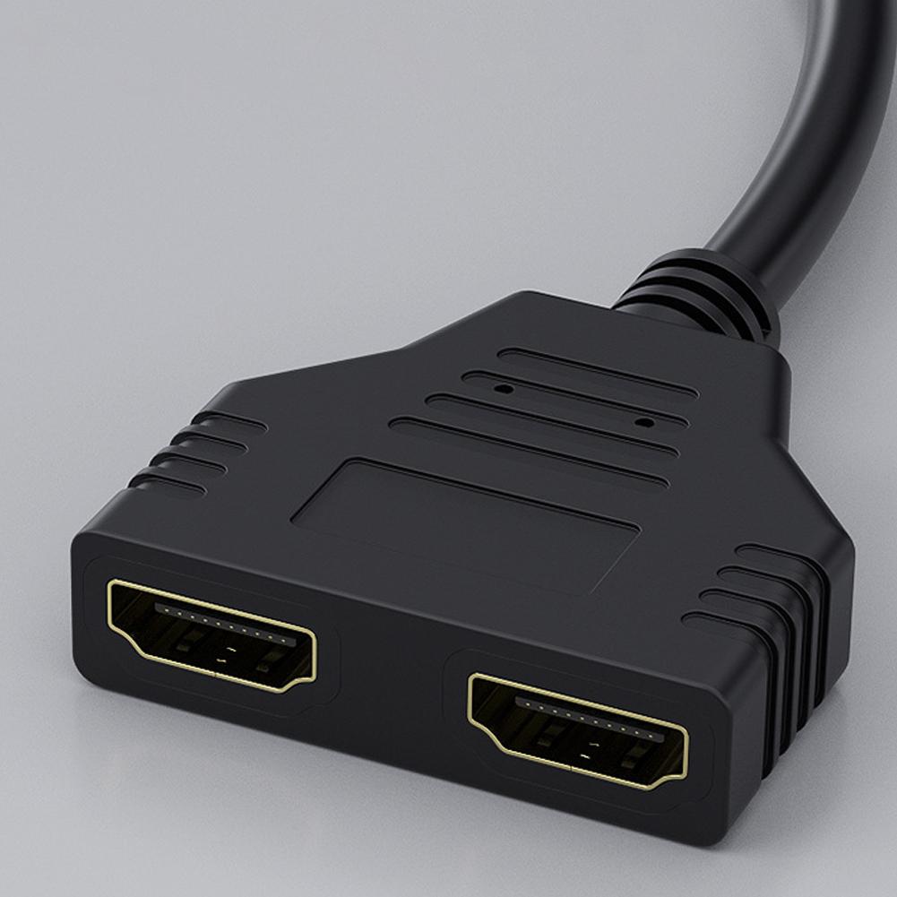 4K Компьютерный Монитор HD Кабель HDMI Один Вход Два Выхода 30см HD 1080P HDMI Сплиттер Один Вход На Два Выхода Адаптер Кабель Совместимый с HDMI