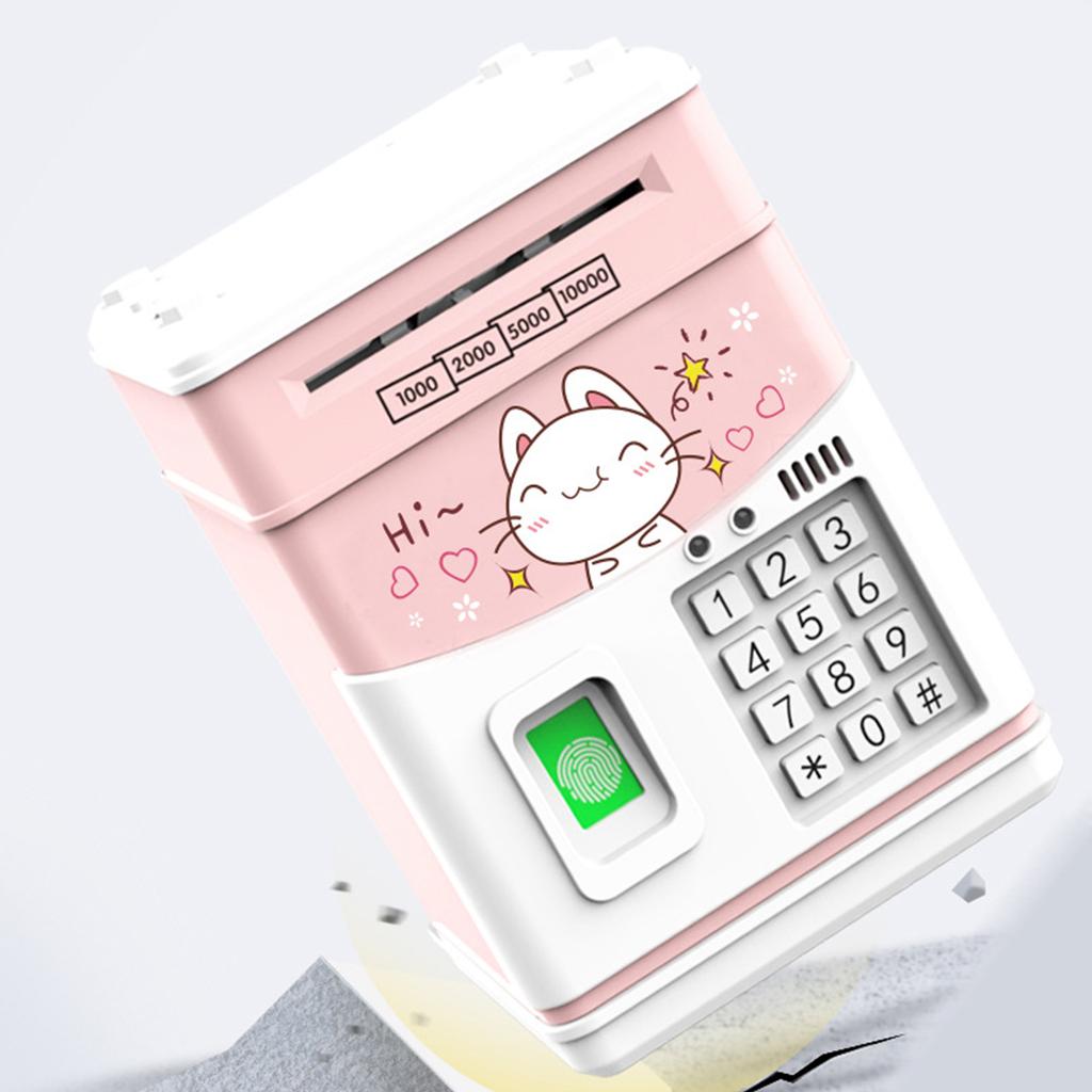 Детская копилка Электронная умная копилка с кодом и отпечатком пальца Мультяшные копилки для детей Мальчика Девочки День Рождения