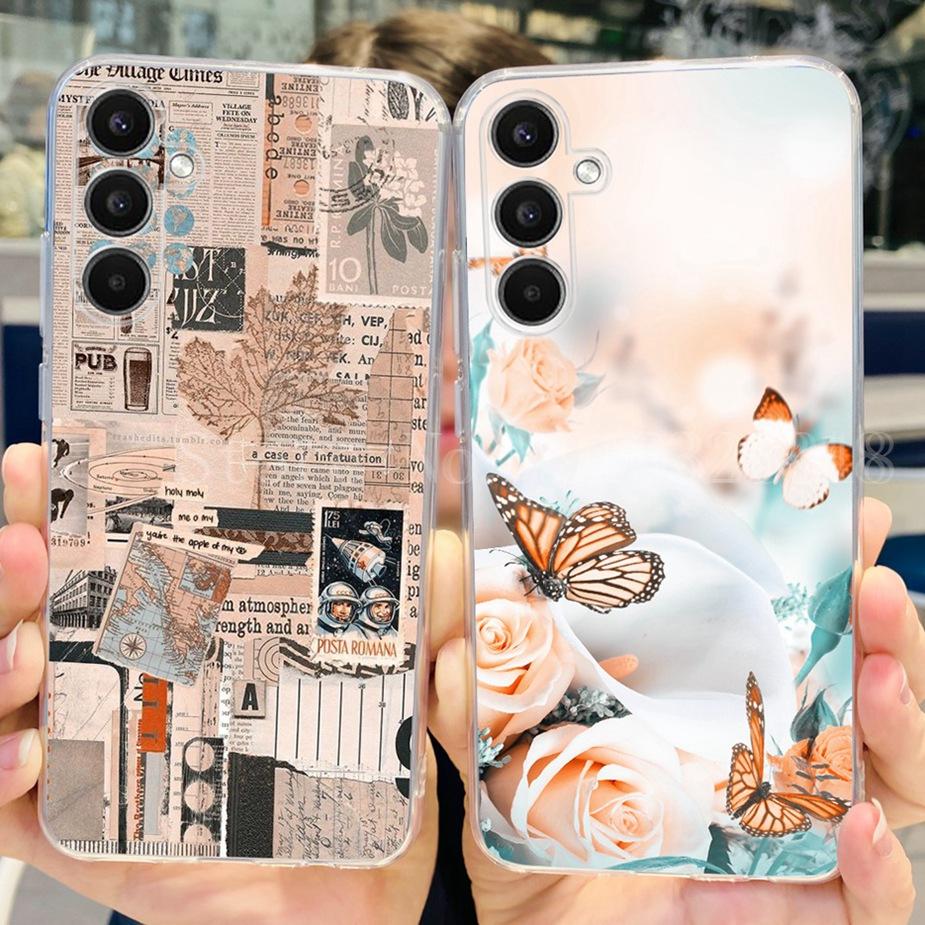 Для Samsung Galaxy A14 A24 A34 A54 Чехол Новая Мода Расписной Чехол Мягкий Силикон ТПУ Чехол для Телефона Для Samsung A54 A 14 24 34 Fundas