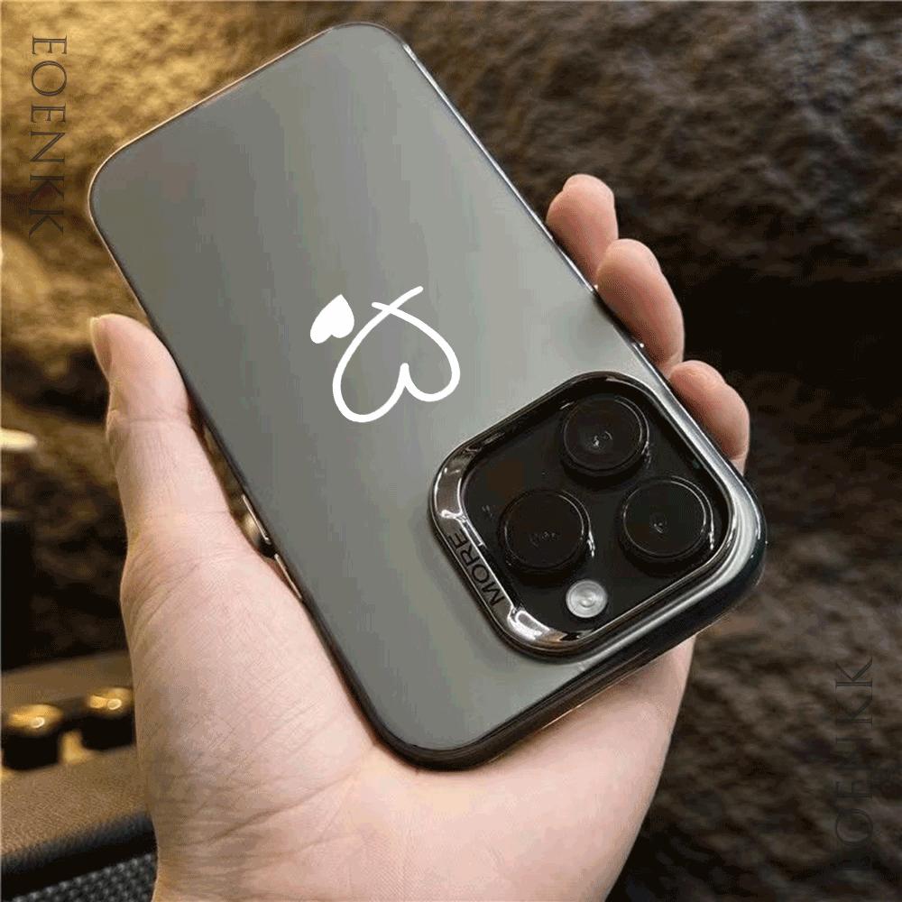 Чехол для телефона с узором в виде наброска сердца для Samsung Galaxy S25 S24 S23 S22 S21 S20 Ultra Plus FE A25 A35 A55 5G Серебристый Жесткий Чехол
