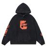 Oversized Cotton Hooded Zip-Up Sweatshirt Men Women Streetwear Loose Fit Long Sleeve Pullover