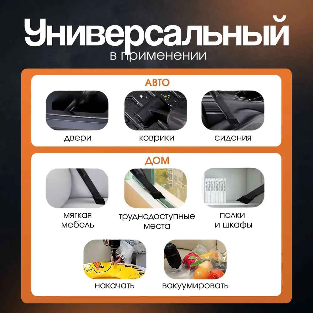 Беспроводной мощный автомобильный пылесос