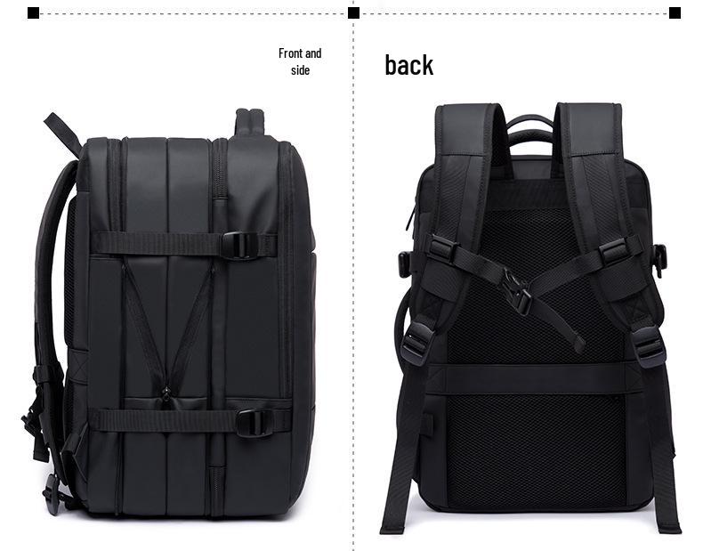 BANGE Men's High-Capacity Business & Travel Laptop Backpack