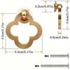 4/8pcs Gold Zinc Cabinet Knobs, Modern Decorative Pulls for Doors, Closets, Dressers & Cabinets with Screws