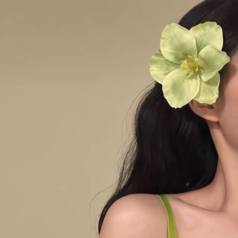 Fabric Flowers Sweet Girl Side Hair Clips Small Fresh and Fashionable Duckbill Clip Hair Accessories