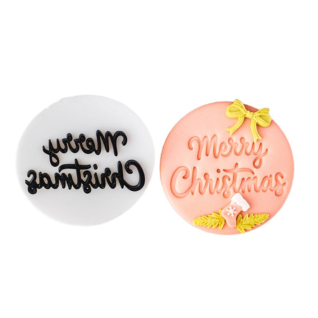 Рождественские формочки для печенья с помадкой и английскими поздравлениями. Пищевые формы для выпечки, подходящие для праздничных угощений.