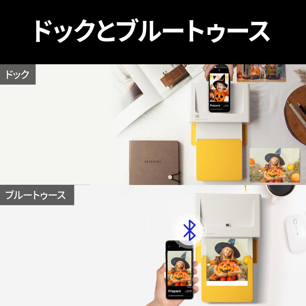 Kodak Dock Plus 4-Pass Instant Printer (10x15cm) + 90-Sheet Bundle (10 Printer Units + 80 Sheets)