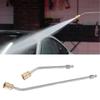 2Pcs Pressure Washer Extension Wand Extension Lances Curved Extension Rod 1/4inch Quick Connection Washer Elbow Rod
