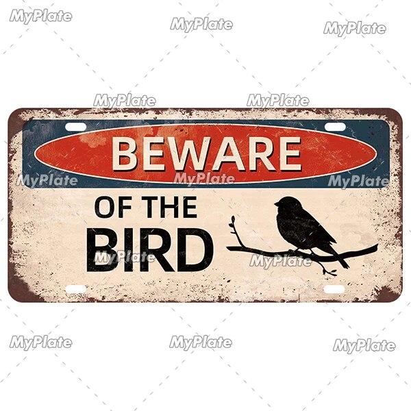 [MyPlate] Ретро Остерегайтесь животных, номерной знак, предупреждающий жестяной знак, металлический знак, табличка, украшение для дома, магазин, бар, паб, плакат, металлическая стена