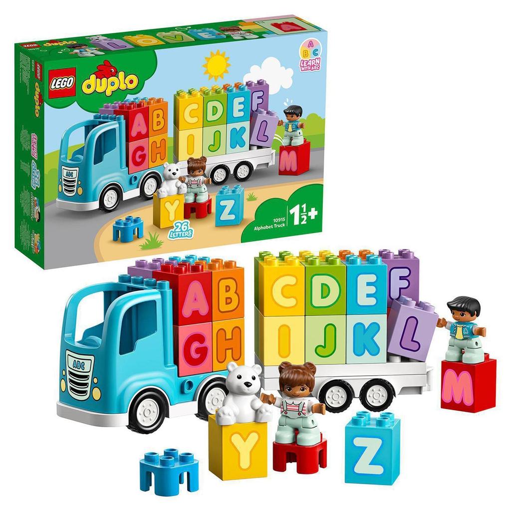 LEGO Duplo First Duplo Alphabet Truck 10915 Toy Block Gift Infant Baby STEM Educational Truck Boys Girls 1 and a Half Years Old and Up