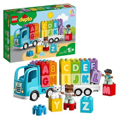LEGO Duplo First Duplo Alphabet Truck 10915 Игрушечный блок Подарочный детский развивающий грузовик STEM для мальчиков и девочек от 1,5 лет и старше