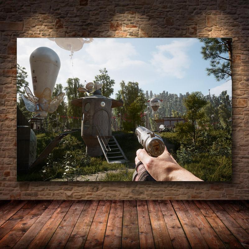 Atomic Heart Poster Print Canvas Painting Room Decoration Video Game Decor Painting Bedroom Game Room Decoration Wall Decor