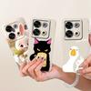 For Itel P65 4G Phone Case Cute Rabbit Painted Liquid Soft Silicone Bumber Shell For Itel P 65 4G Capa P671L Back Cover