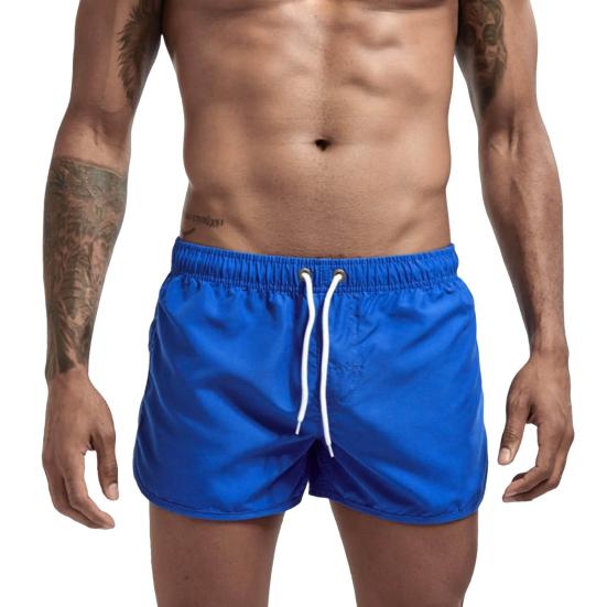 Men Shorts Lightweight Breathable Athletic Elastic Waist Casual Ultra-Short Solid Color Shorts Beach Summer Wear