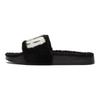 Puma Кроссовки женские Leadcat 2.0 Fuzz Slide черные белые 387313-01