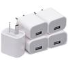 3 шт./5 шт./10 шт. Однопортовое USB настенное зарядное устройство USB адаптер питания вилка вилка AU 5 В/2,1 А зарядное устройство для мобильного телефона сертифицировано SAA