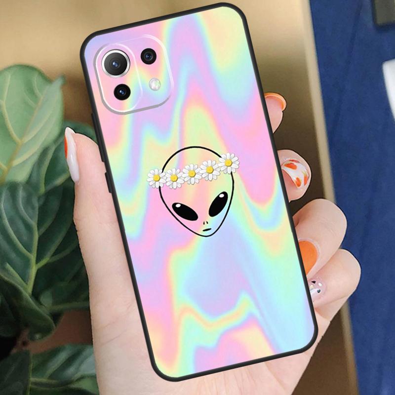 Cartoon Alien Case For Xiaomi POCO X3 X5 F5 Pro C65 X4 F3 F4 M5s Mi 11T 12T 13T 12 Lite 14 13 Pro Cover