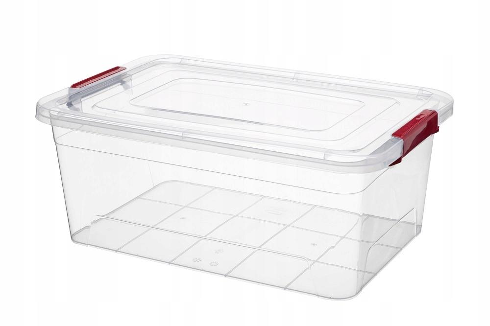 Plastic Food Storage Container With Lid, Clear, 1 Piece
