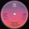7-дюймовая пластинка LOUISA JANE WHITE - Don't Stop / Don't Pity Me 7N45661 Pye Records 1977 UK Соул/Фанк Б/У