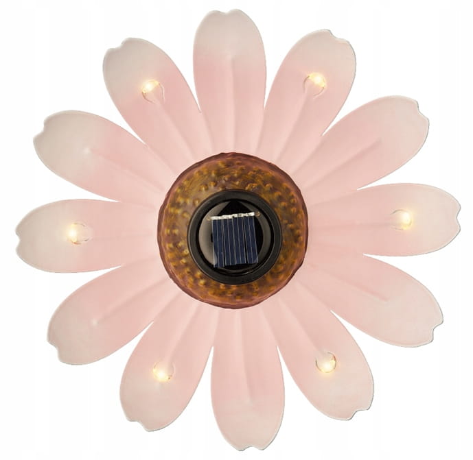 Solar flower LED 14x4cm decorative garden lamp