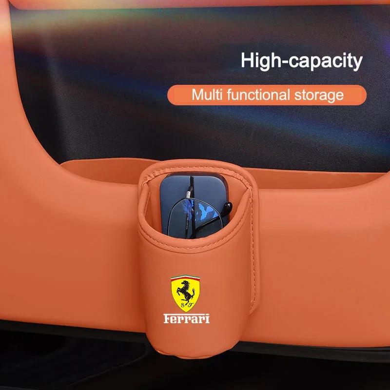 Car Water Cup Holder Mobile Holder Beverage Multifunctional Box Holder For F-Ferrari 499P 2022 488 250 512 458 488 599 612 F12 MQ4