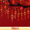 6/20/30 шт. Весенний фестиваль Мини Красный Фонарь Подвесной Орнамент Дракон Новогодний Декор