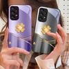 Розовый Фиолетовый Золотой Лепестки Для Samsung Galaxy S10 4G S20 11E 30 S21 22 S24 Fe Pro S23 S25 Ultra 5G S9 Чехол для телефона из закаленного стекла