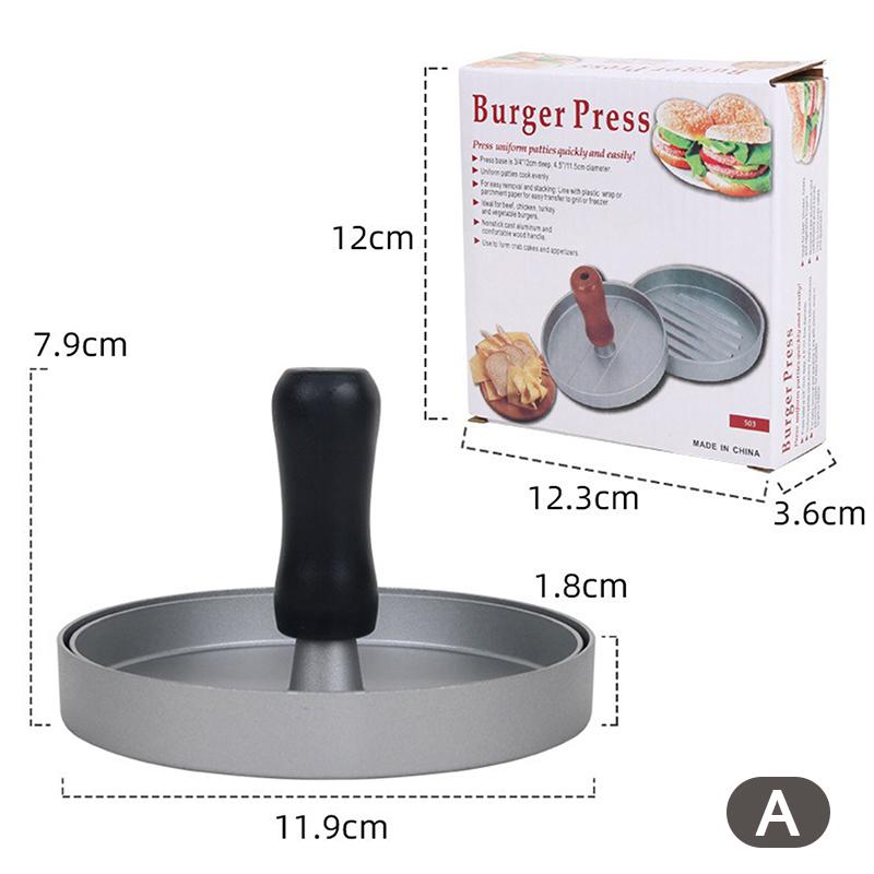 Высококачественная круглая форма для гамбургера из алюминиевого сплава, пресс для мяса, говядины, гамбургера, барбекю, бургера, кухонная форма для еды