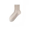 Female Spring and Autumn Leisure Pure Cotton Pure Color Antibacterial Deodorant Boneless Tube Socks