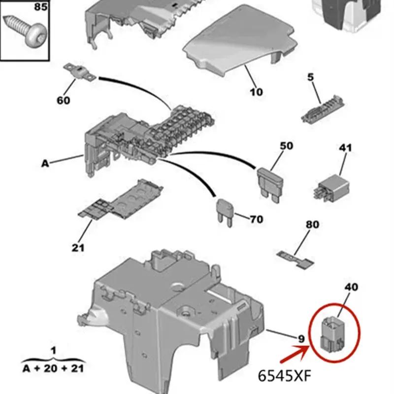 6545XF 9804673180 For Peugeot 207 3008 301 308 407 5008 508 807 RCZ Citroen C4 Picasso C5 C6 DS3 DS6 fan relay Electric Relay