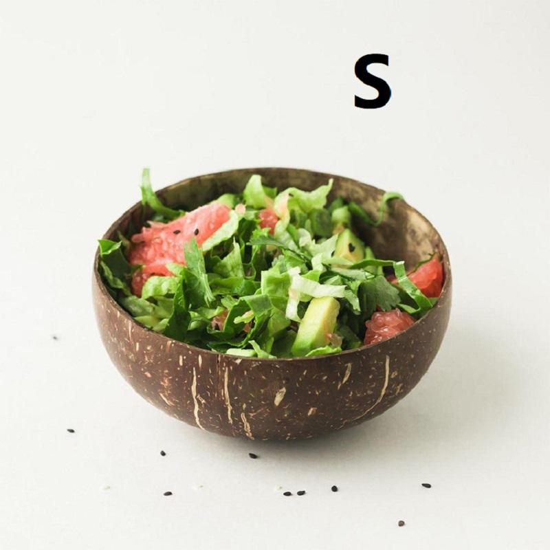 Натуральная кокосовая скорлупа Чаша Кокосовая Чаша Легкий пищевой контейнер Фруктовый салат Молочный коктейль Десертная чаша Юго-Восточная Азия Посуда Упаковка