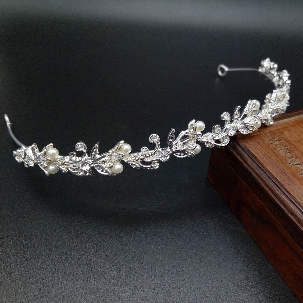 Принцесса Свадебные Аксессуары для Волос Элегантное Украшение для Волос Хрустальный Головной Убор Корона Стразы Обруч для Волос