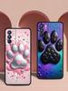 Og Paw Print Aesthetics Phone Case For Oppo Reno 13 12 11 10 7 F Find X5 X6 A98 A80 A79 A78 A57 A54 A31 A17 Pro Soft TPU Cover