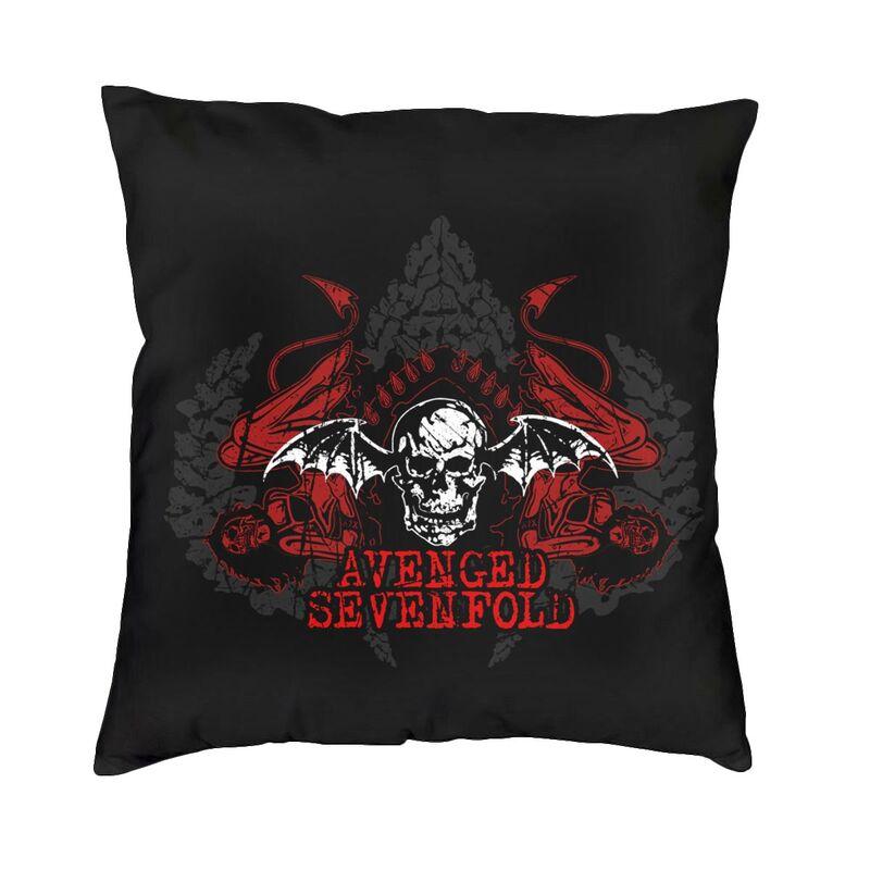 Custom Nordic Style Sevenfolds-Avenged Heavy Metal Cushion Cover Soft Pillow Case For Sofa Square Pillowcase Bedroom Decoration
