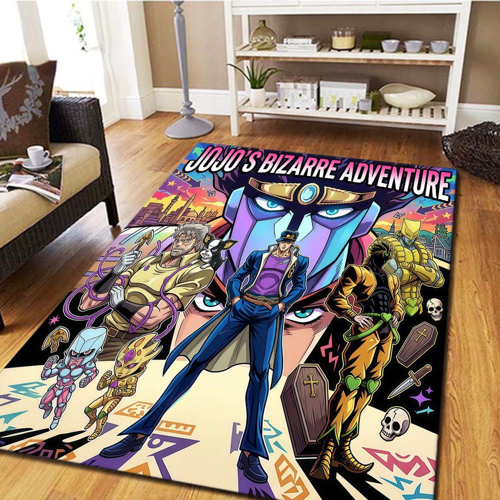 JoJos Bizarre Adventure Patterned Carpet for Home Decor Play Floor Carpet Bedrooms Christmas Gifts Gifts HE199