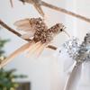 2pcs Beautiful Christmas Foam Bird Glitter Bird Clips Decorations  Wedding Decoration