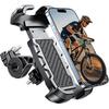 Motorcycle Phone Mount, Upgrade [Never Fall Off] [0 Shake] Bike Phone Mount, [3S Put & Take] 360° Rotatable Phone Holder For Motorcycle Bike Bicycle