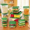 17Pcs/Set Plastic Food Storage Box with Lid Meal Prep Container Multifunctional Crisper  Microwave