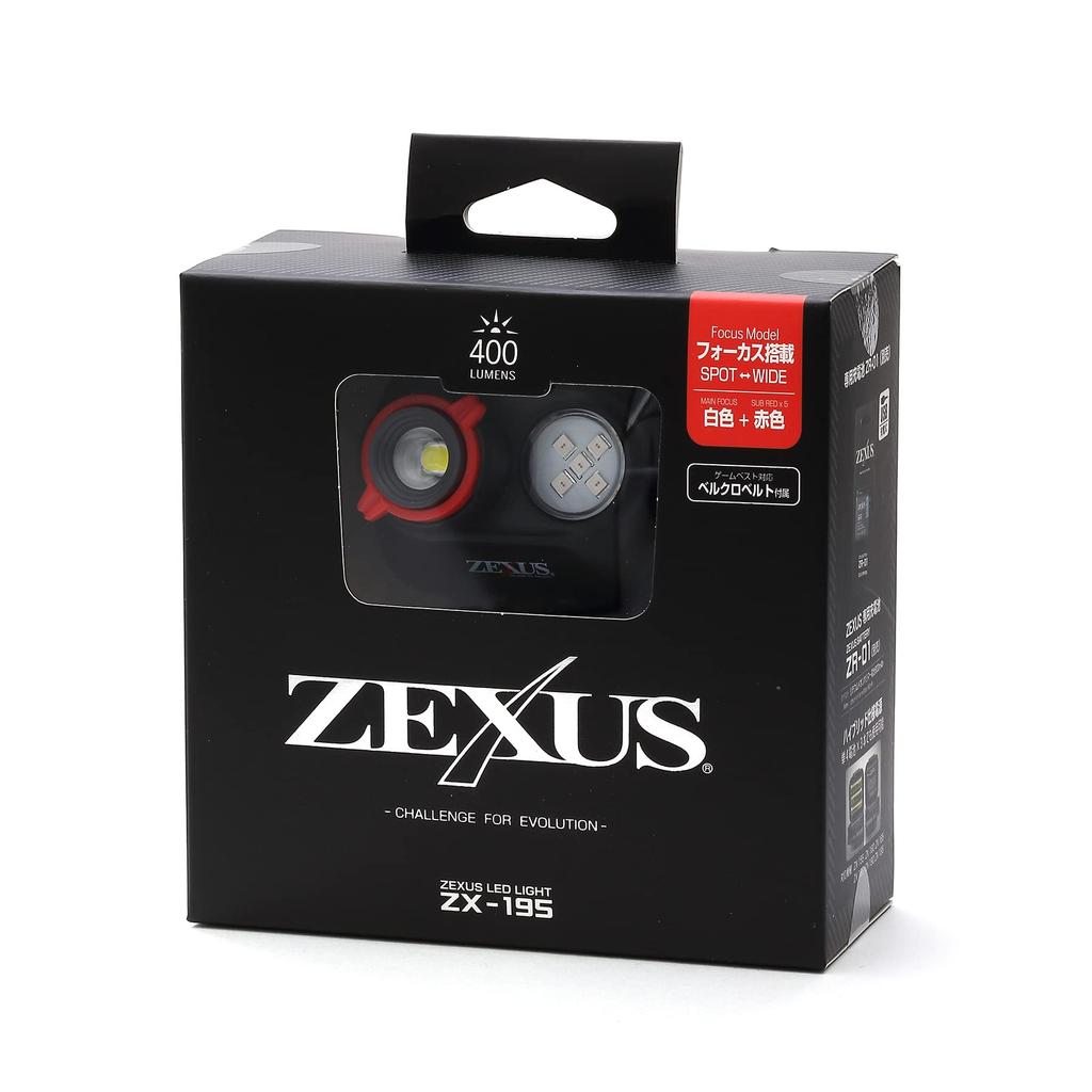 Fuji Toki ZEXUS LED Light 400 Lumens Main LED Lighting Up To 37 Hours ZX-195 [Maximum Time White/Red]