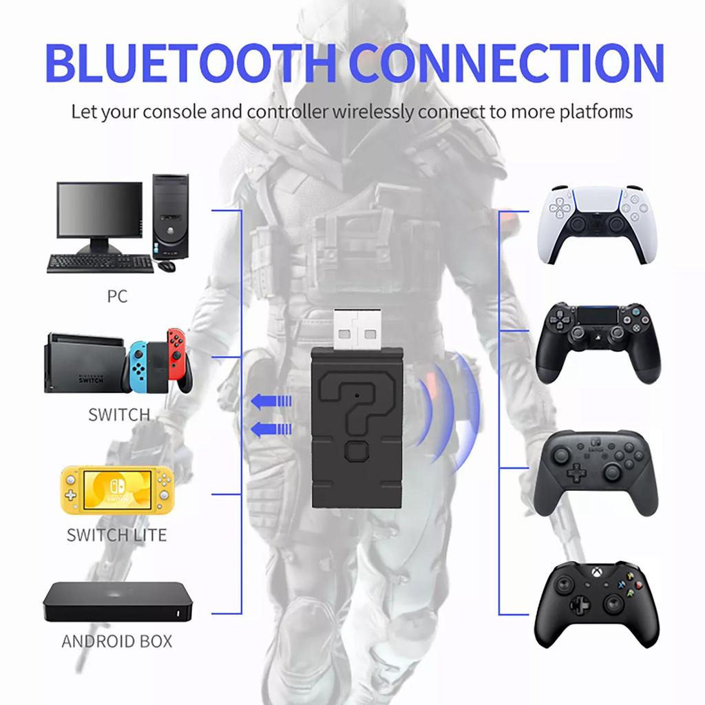 Адаптер контроллера для Windows PC для для для для One для Switch, Bluetooth Handle Converter Plug and Play