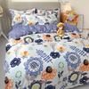 New Comfortable Soft Skin-friendly Cotton Aloe Vera Cotton Four-piece Set Active Cotton Bedding Sheet Quilt Cover