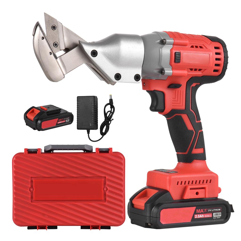 21 В, бесщеточные мини-аккумуляторные ножницы для жести, 2,0 Ач, электрические ножницы с литий-ионной аккумуляторной батареей