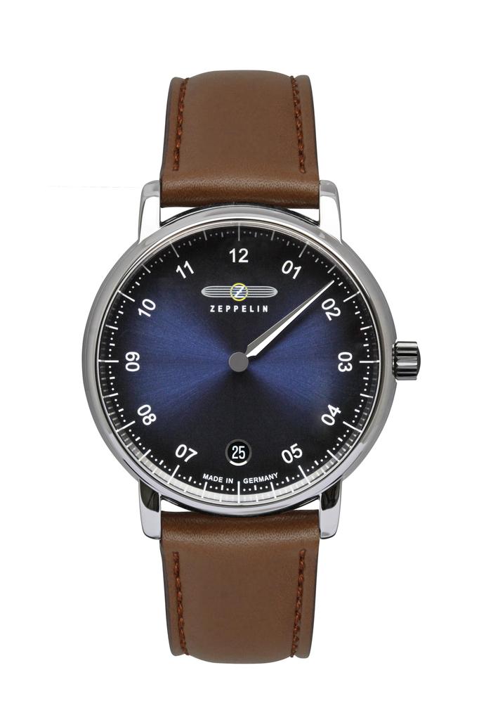 Watch New Line Brown [Zeppelin] Captain's 8643-3 Men's [Item]