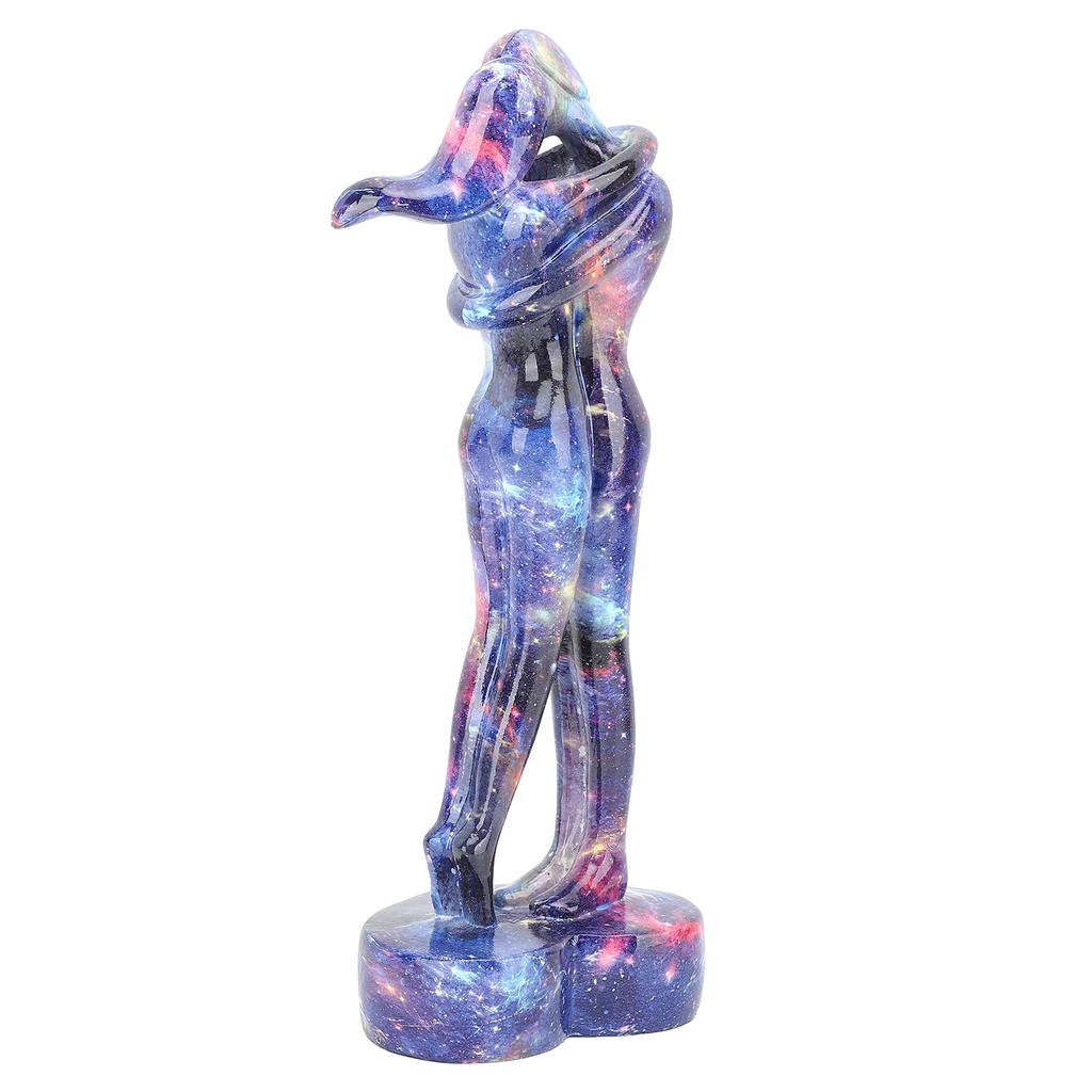 Статуэтка влюбленных из смолы, изысканная, элегантная, романтическая, прочная, настольная, парная статуэтка для домашнего офиса