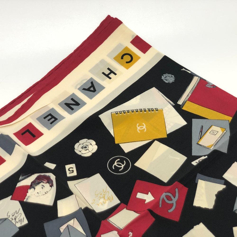 CHANEL Multi-design CC Mark No.5 Apparel Large Stole/Shawl Vintage Shawl Scarf