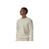 Li-Ning Fitness Series 3D Tailored Solid Color Crew Neck Sweatshirt Men Tops Vanilla-White AWDS007-5